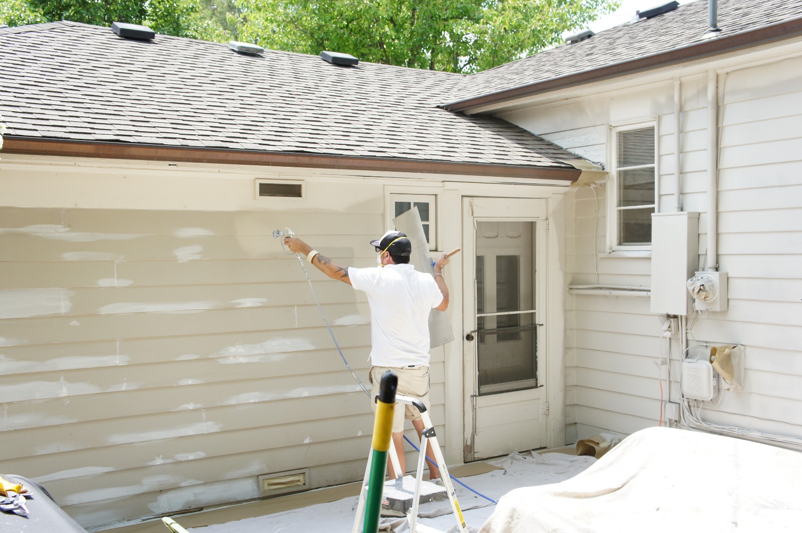 Exterior painting work