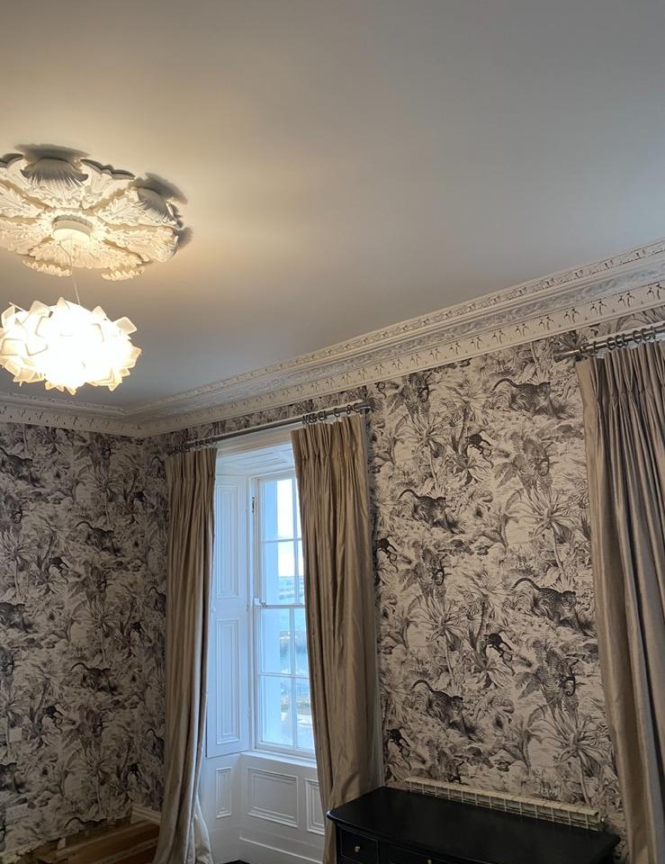 Wallpaper installation work